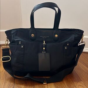 Marc Jacobs Black Tote with Gold Accents